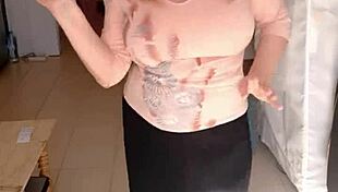 Cougar granny dances seductively in big tits amateur compilation mature milf solo