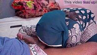 indian bhabhi's step-sis sucks dick pro and gulps cum