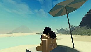 Fucking Roblox Catgirl Creampie at Beach