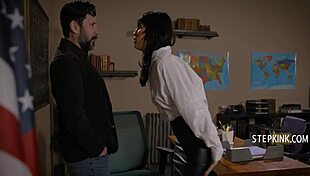 teacher catches latina student fingering big ass pussy in crazy classroom fuck!