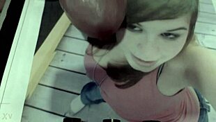 tribute to avril97 with interracial cumshot facial