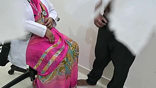 Indian lady doc sneaks peeks at patient's thick cock on hidden cam 😏🍆