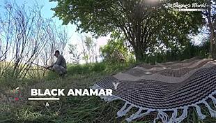 Black Anamary Bent Over for Outdoor Doggystyle Pussy Pounding