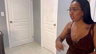 Busty stepmom fucks stepson and friends hard