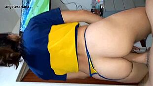 Does this soccer player's sweat-soaked thong mean her ass can take endless pounding?