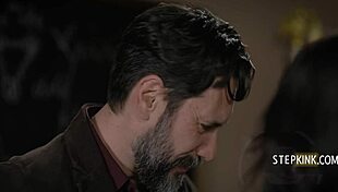 teacher catches latina student fingering big ass pussy in crazy classroom fuck!