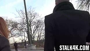 Wild Redhead Jenifer Red Thrills Exchanging Sex for Cash with Boyfriend Watching!