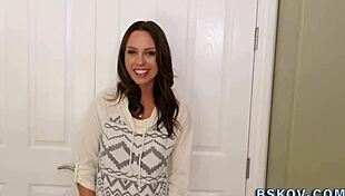 inked babe milks massive cock with tattooed handjob cumshot