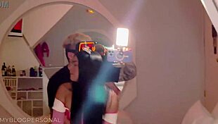 Busty Latina Princess Records Halloween Porn POV