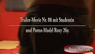 Perverse Games with Horny Student Roxy Sucking Cum Toys