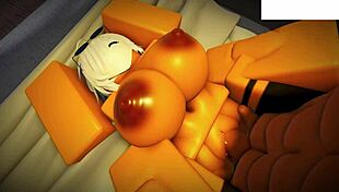 Roblox Slut Begs for Bareback Creampie Fill-Up