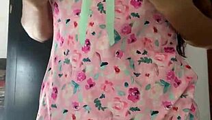 Spy Cam Catches Innocent Pajama Girl Flashing Curvy Tits And Pussy Secrets