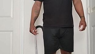 Early morning routine turns into full nude ass spreading show