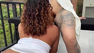 yo, my brunette friend and i scissor wildly in public?