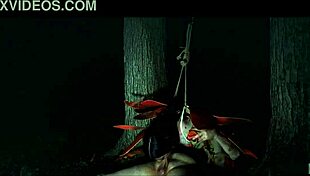 lily thot 18+ anal bug crawls mud gets roughly assfucked outdoors