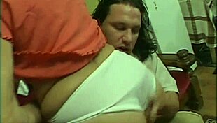 Step Grandma Whore Swallows Cum After Hardcore Titty Fuck Facial Scene 1!