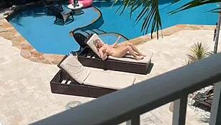Jill Taylor Begs Step-Dad to Pound Her Petite Bikini Body Poolside!