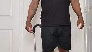 Early morning routine turns into full nude ass spreading show