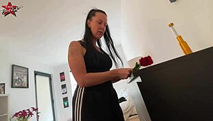 mature brunette texas patti... uh, massages patrick's huge cock with her wet mouth omg