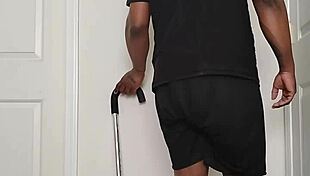 Early morning routine turns into full nude ass spreading show