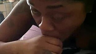 Ebony Big Ass Bent Over Sucking Monster Black Cock Sloppy Before Doggystyle Pounding