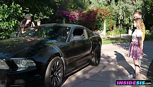 i lured my horny stepsis poolside for deepthroat cowgirl creampie pounding