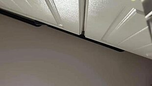 she spreads legs wide getting her smooth pussy freshly shaved bare