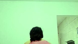 Naughty nympho teases plump ass dancing funk