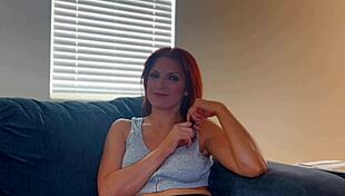 Sinful redhead gulps down bbc in wild sex therapy gone deepthroat crazy!