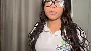 Stressed stepdaughter home from school unloads on stepdad's cock nerdy latina teen!