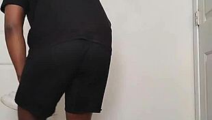 Early morning routine turns into full nude ass spreading show