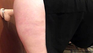 Can this latina milf's huge oiled tits and squirting pussy handle that monster dildo?