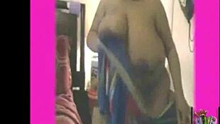 drying my sexy ebony bbw curves and flashing everything