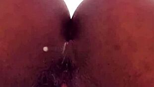 my tight latina ass milf toys it up with big dildo cum