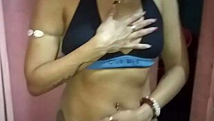 Brazilian milf Danny Hot sneaks in bathroom fucks Mike's huge cock hard