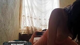 busty latina teen screams in fishnets