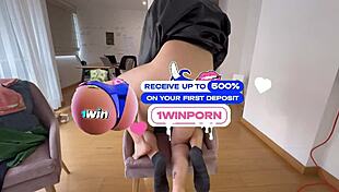 Best friend's wife and I scissor after leather party