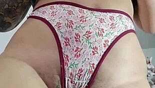 trying on lycra panties turns into secret flashing fun