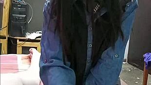 Ebony Queen Gives Boss Intimate Close-Up Oral Treat