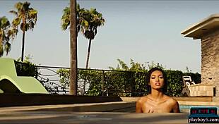 Noelle Monique Rips Clothes in Bold Ebony Teen Striptease for Playboy