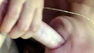 sucking boyfriend's throbbing cock gets me so emotional and sexy wet lips