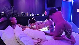 we took friends to motel for all-night bisexual couple swap orgy