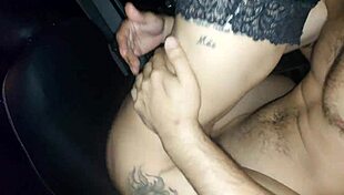 Backseat Morphs into Steamy Threesome Bed for Luscious Wives