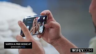 wifey sadie rose goes cock crazy riding to creampie while hubby watches