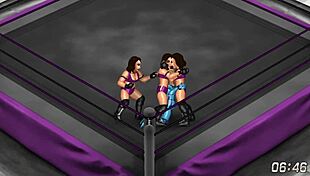 Fire Pro Wrestling World 18: Cammy and Samus Ryona Lesbian Grapple Fest!