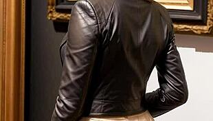 wanna join these art lessons with upskirt leather skirts n public thrills? 📖🍑