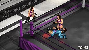 Fire Pro Wrestling World 18: Cammy and Samus Ryona Lesbian Grapple Fest!