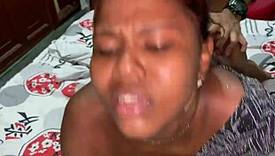 interracial teen latina in lingerie takes hard doggystyle pounding from stepbro