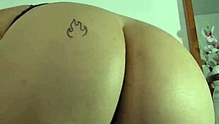 trying on lycra panties turns into secret flashing fun