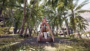 dude, lara croft's tight pussy and ass get wrecked by that massive statue cock, creampied full... crazy hentai shit!